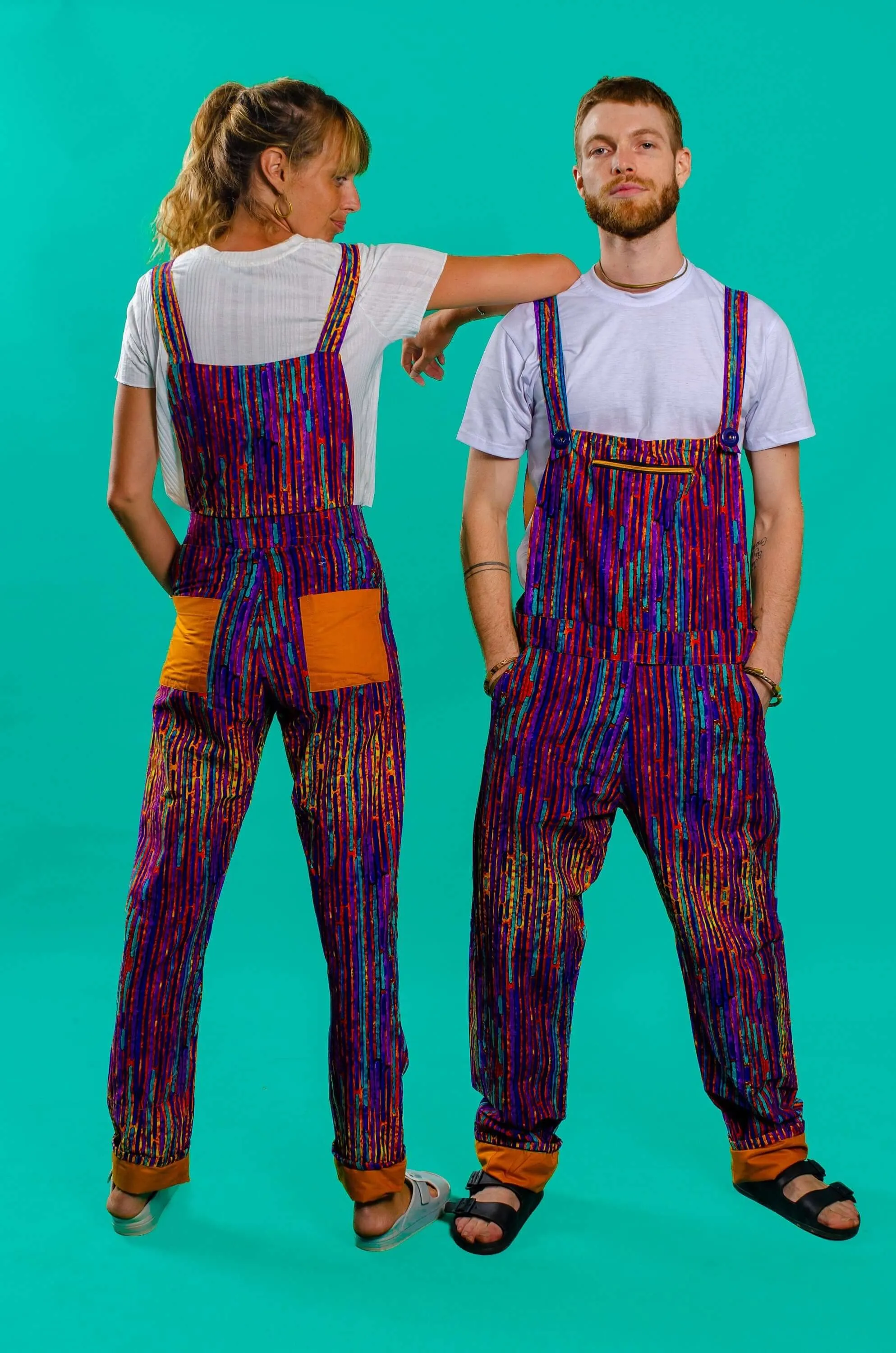 Kintampo Striped Festival Dungarees