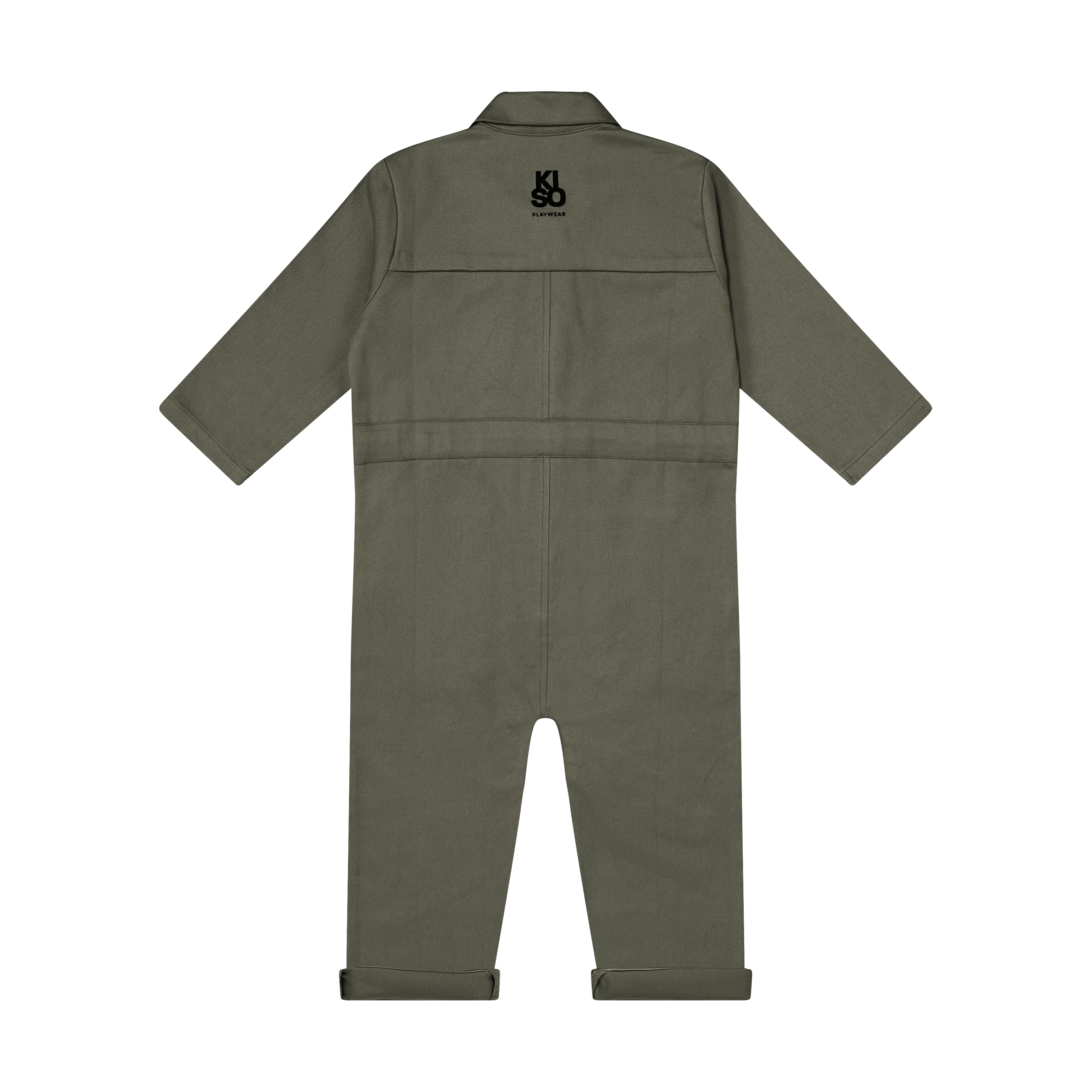 KISO Organic Kids Boilersuit Overalls in Pebble