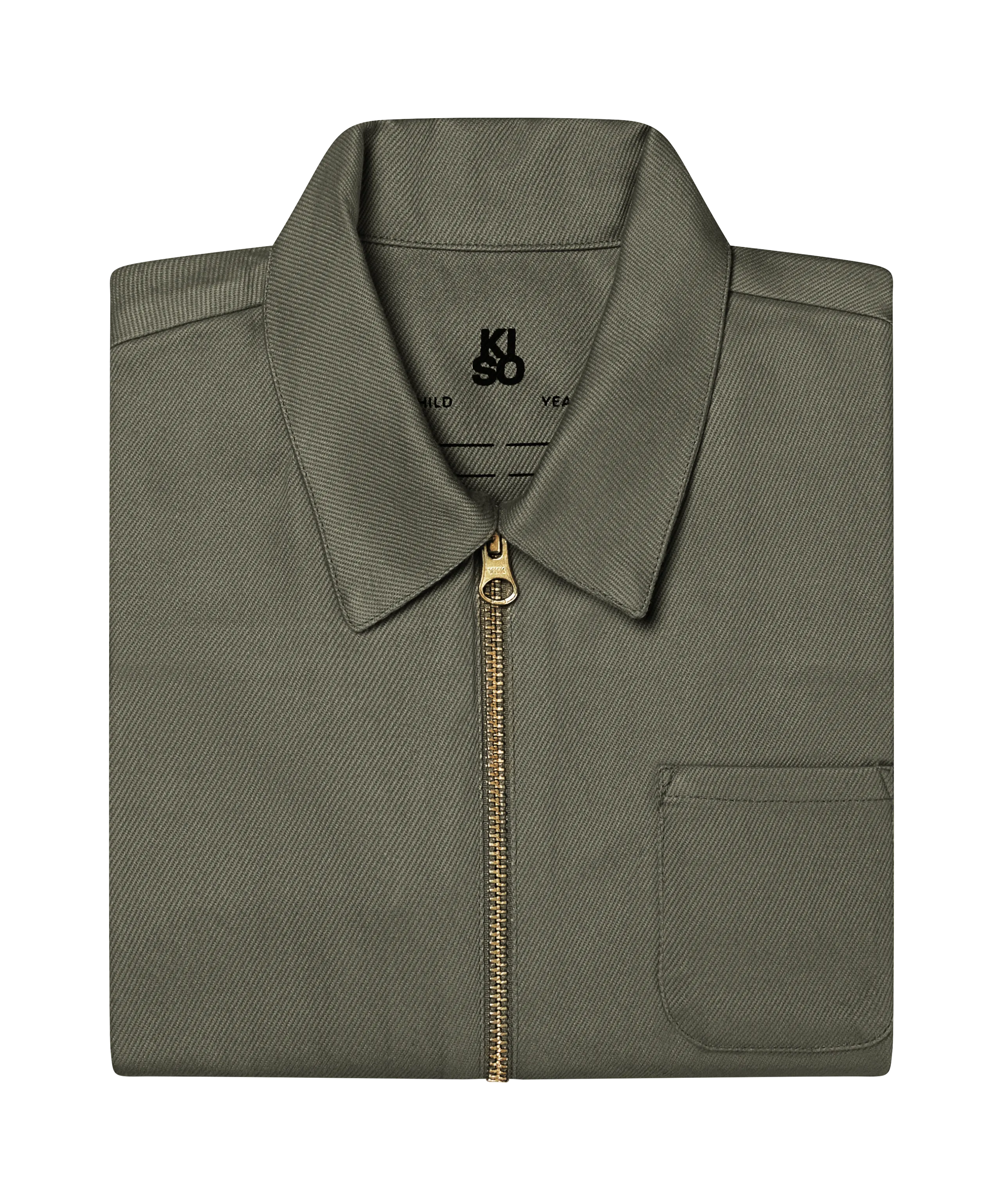 KISO Organic Kids Boilersuit Overalls in Pebble