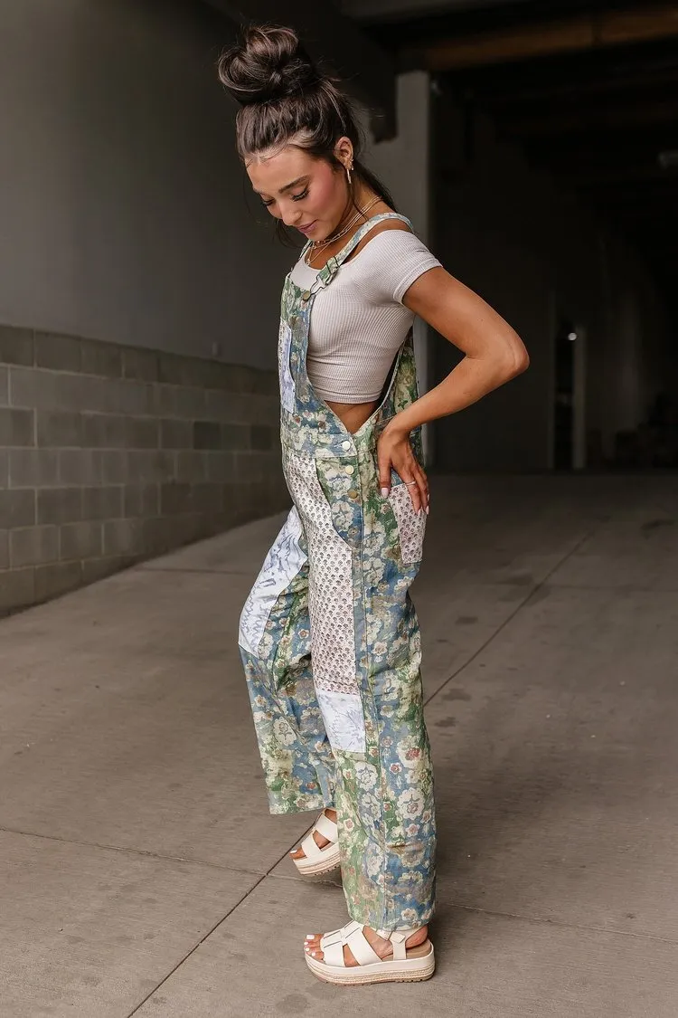 Laney Patchwork Overalls