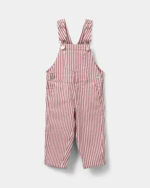 LARINSB OVERALLS - Red Striped