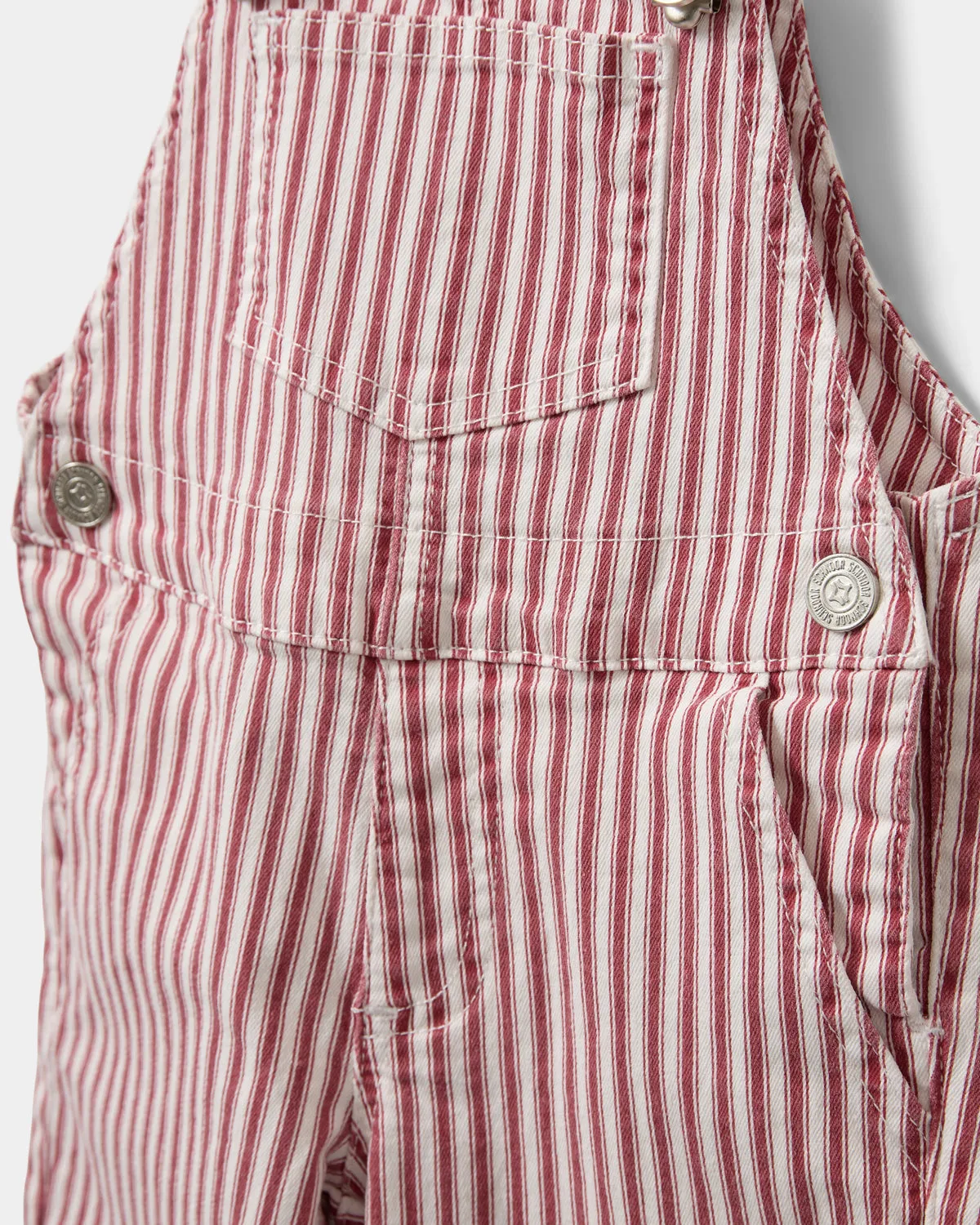 LARINSB OVERALLS - Red Striped