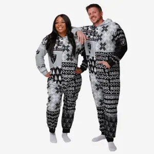 Las Vegas Raiders Busy Block One Piece Pajamas
