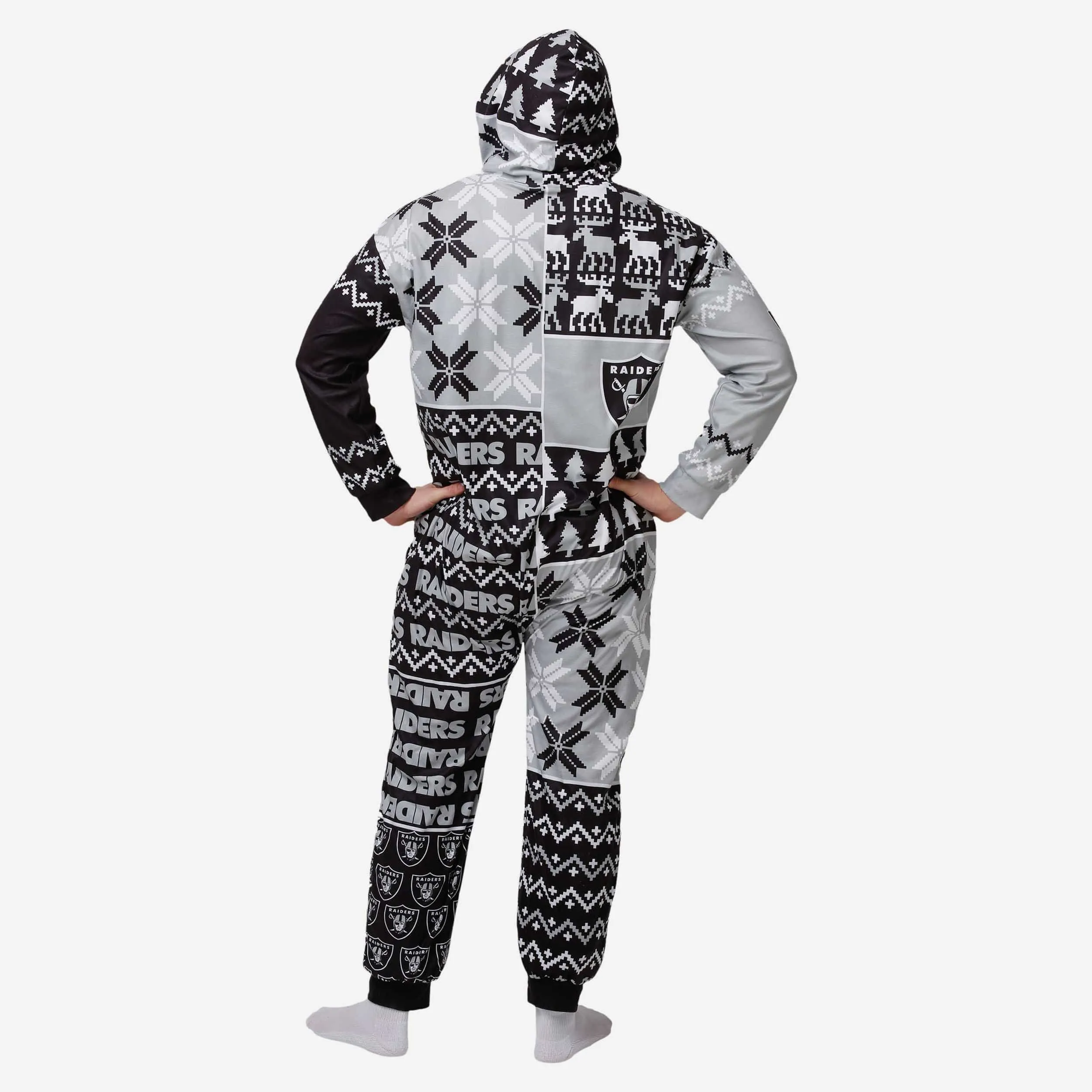 Las Vegas Raiders Busy Block One Piece Pajamas