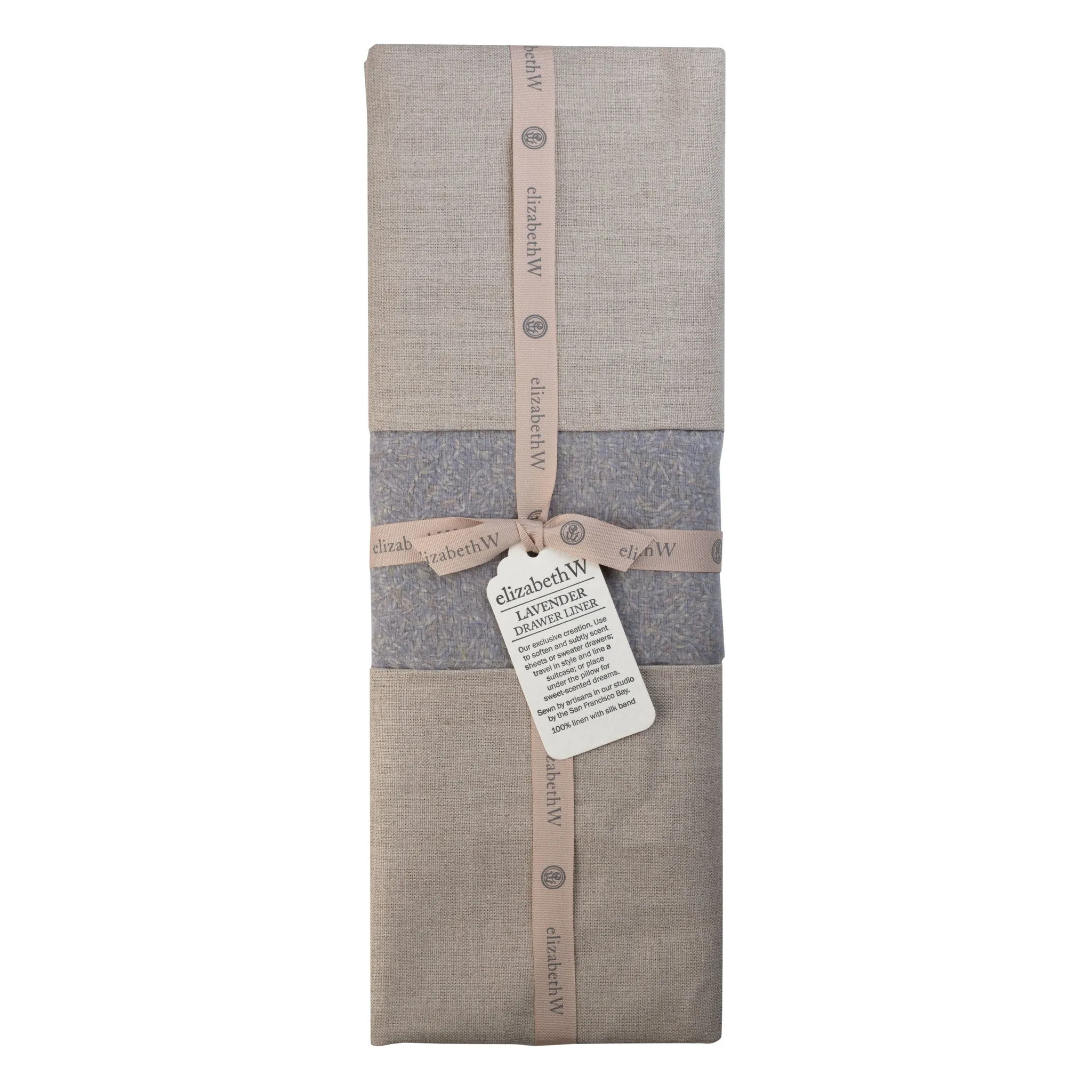 Lavender Drawer Liner Natural Linen