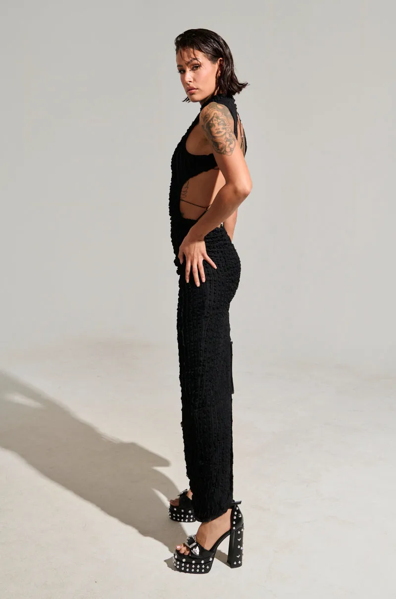 LET LOOSE MESH MAXI DRESS