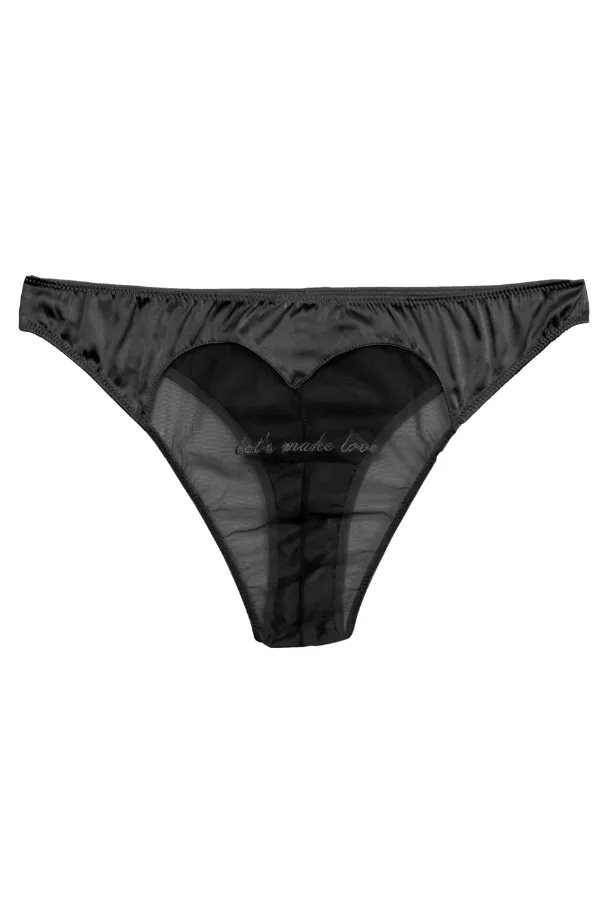 Let's Make Love Cheeky - Black