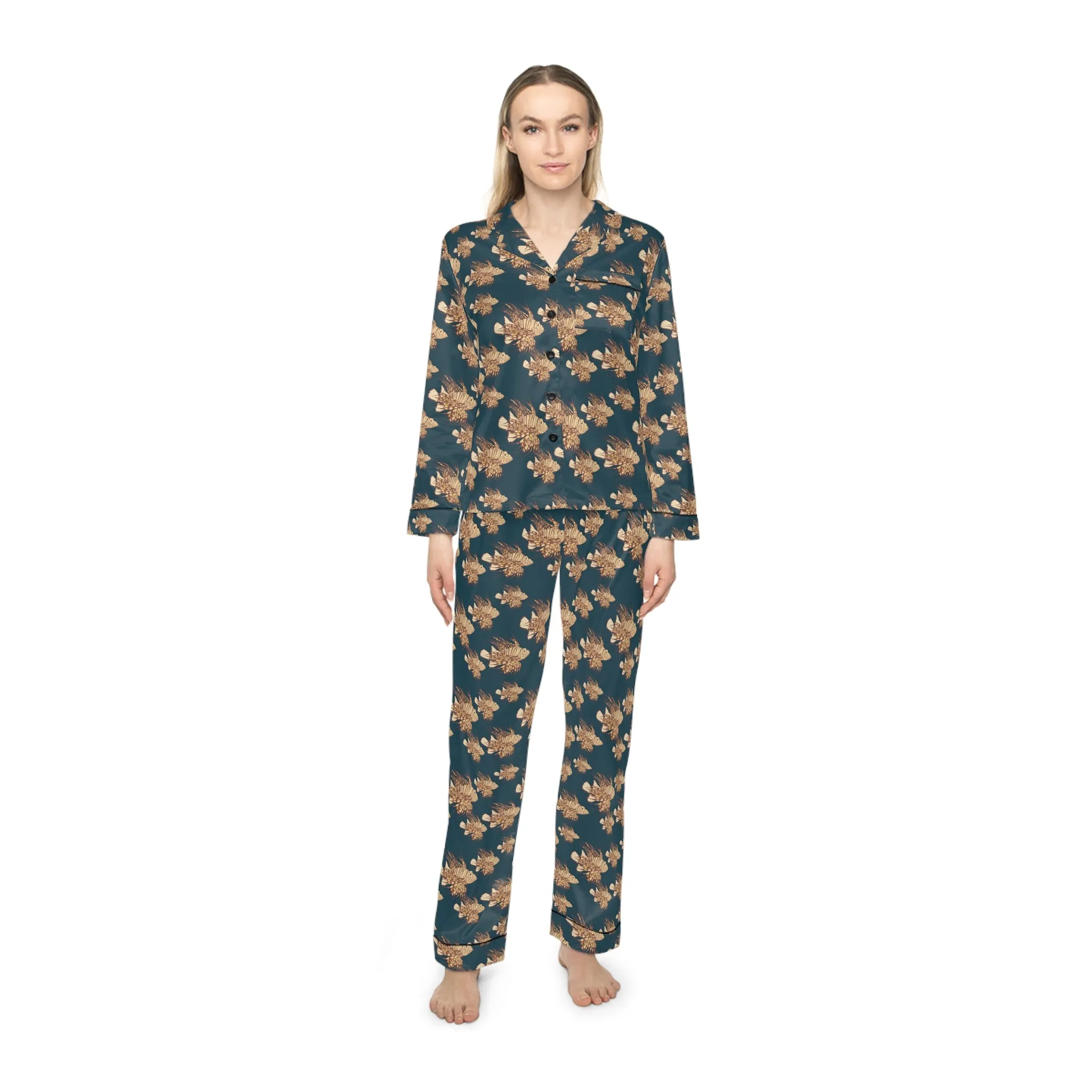 Lionfish Women's Satin Pajamas