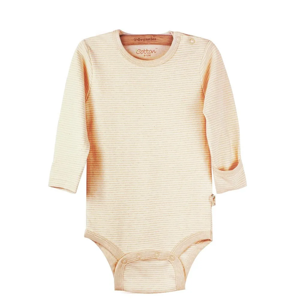 Long Sleeve Shoulder Snap One-Piece