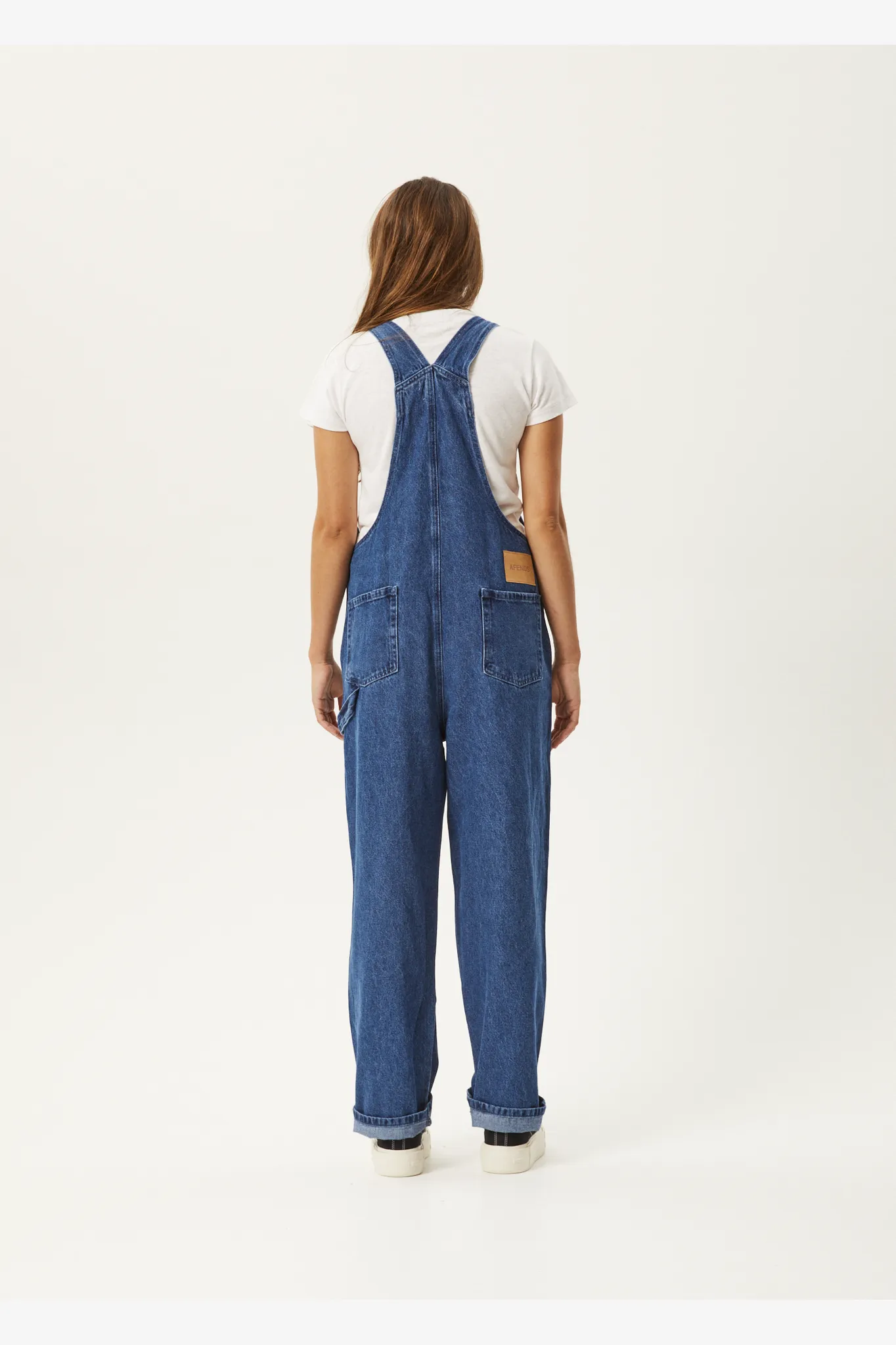 LOUIS - HEMP DENIM BAGGY OVERALLS - AUTHENTIC BLUE