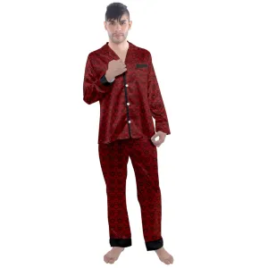 Lovelilly Long Sleeve Satin Pajamas Set