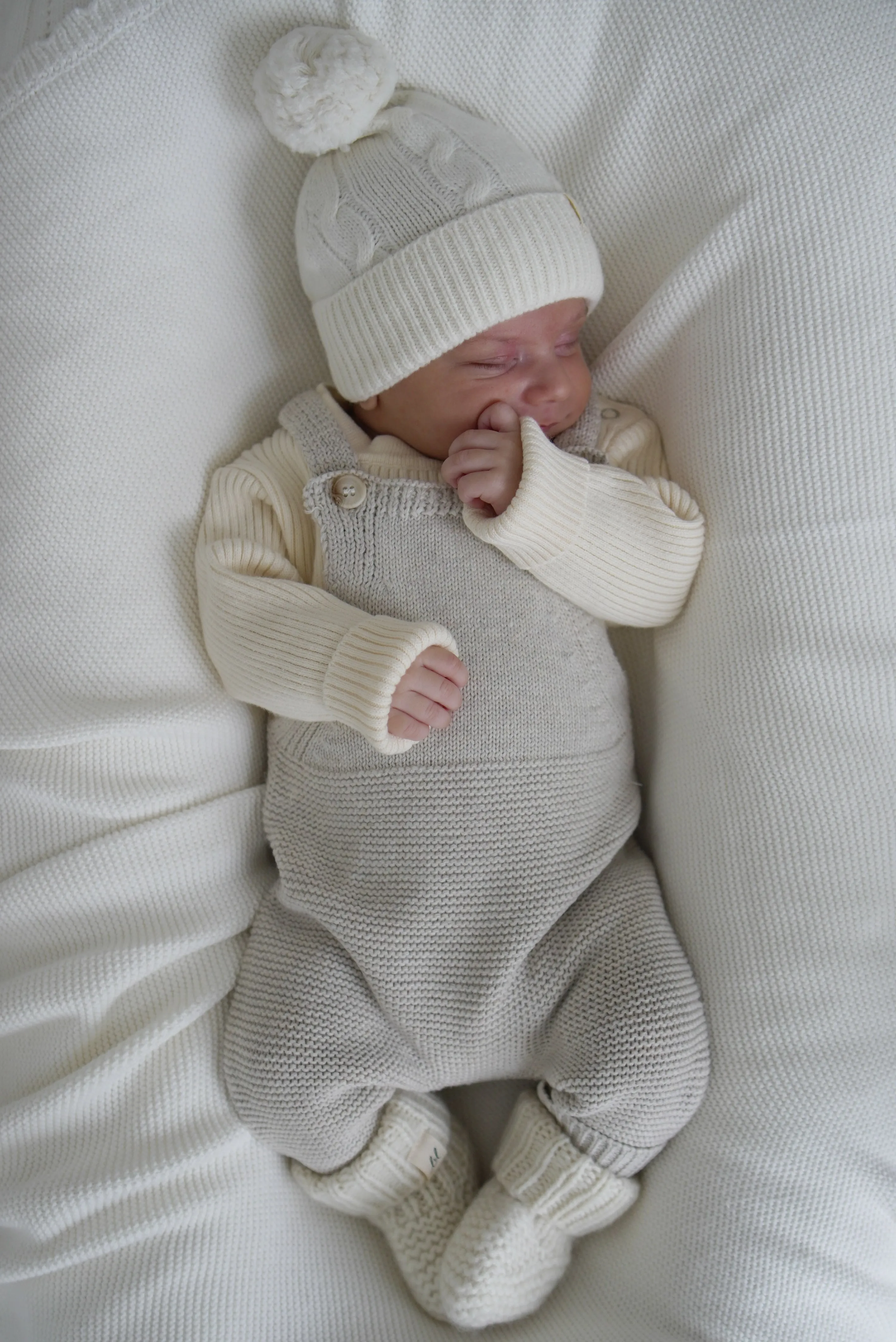 Luna   Luca Natural Knit Overalls
