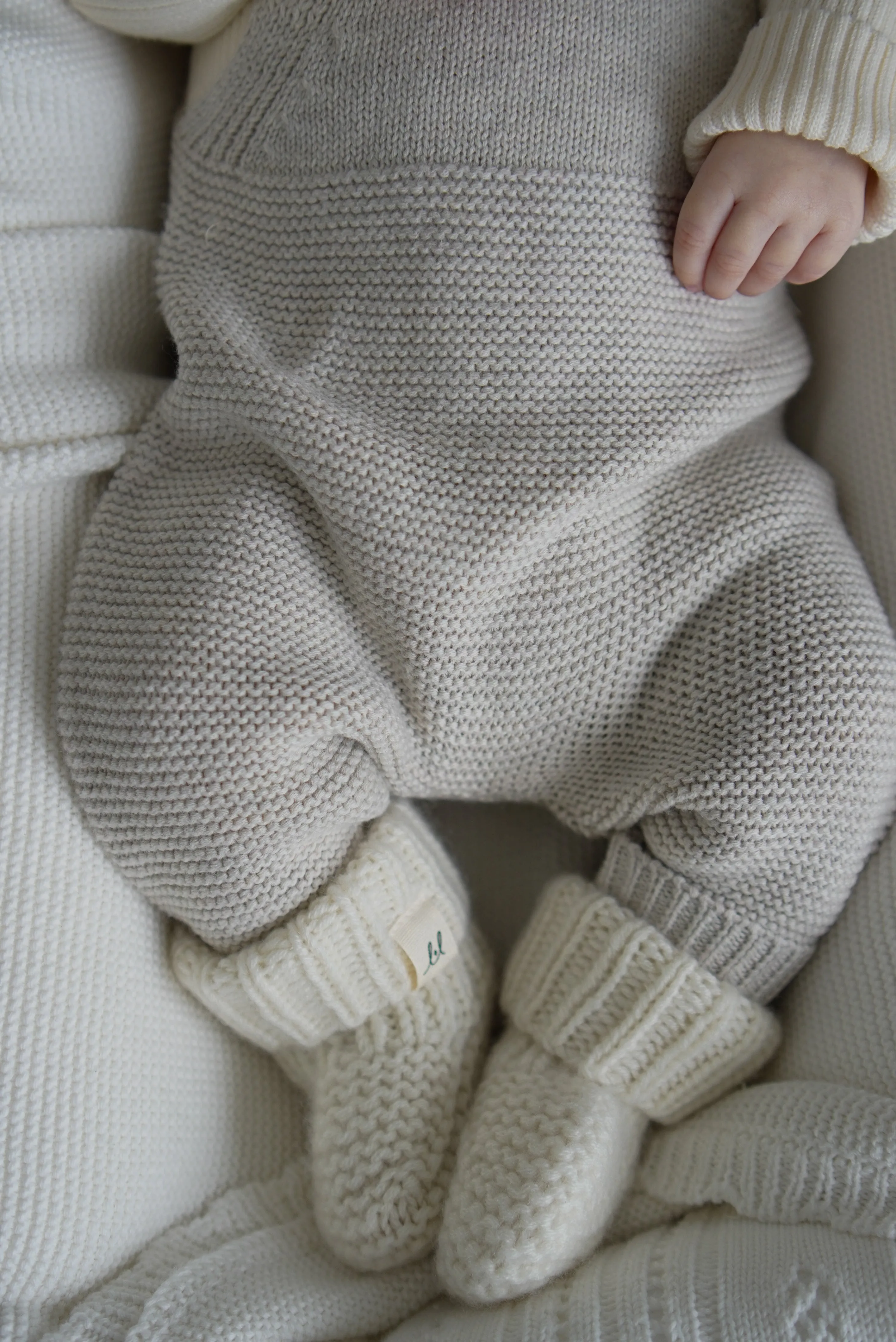 Luna   Luca Natural Knit Overalls