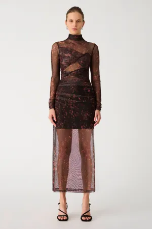 MADIGRAL MESH MIDI DRESS