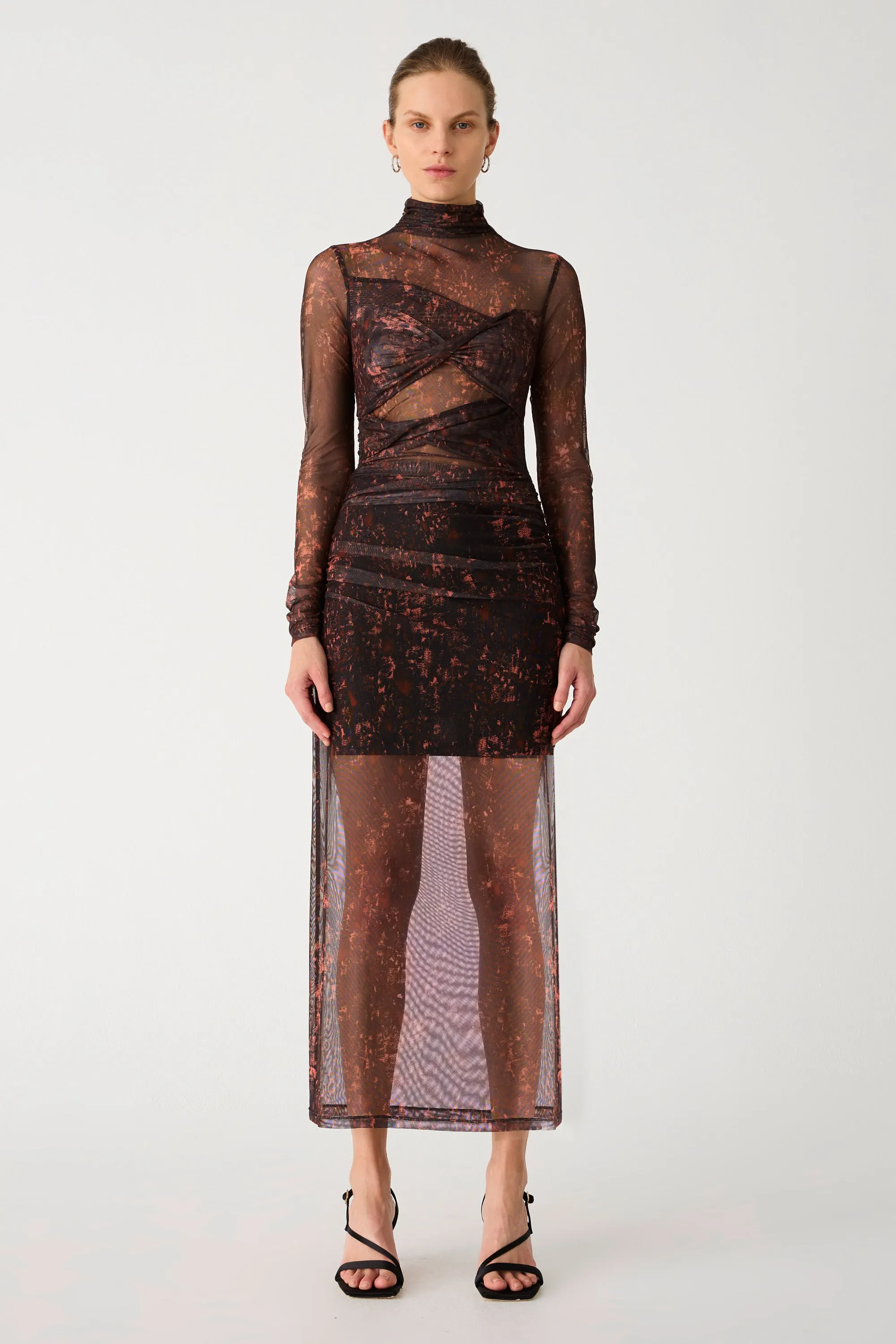 MADIGRAL MESH MIDI DRESS