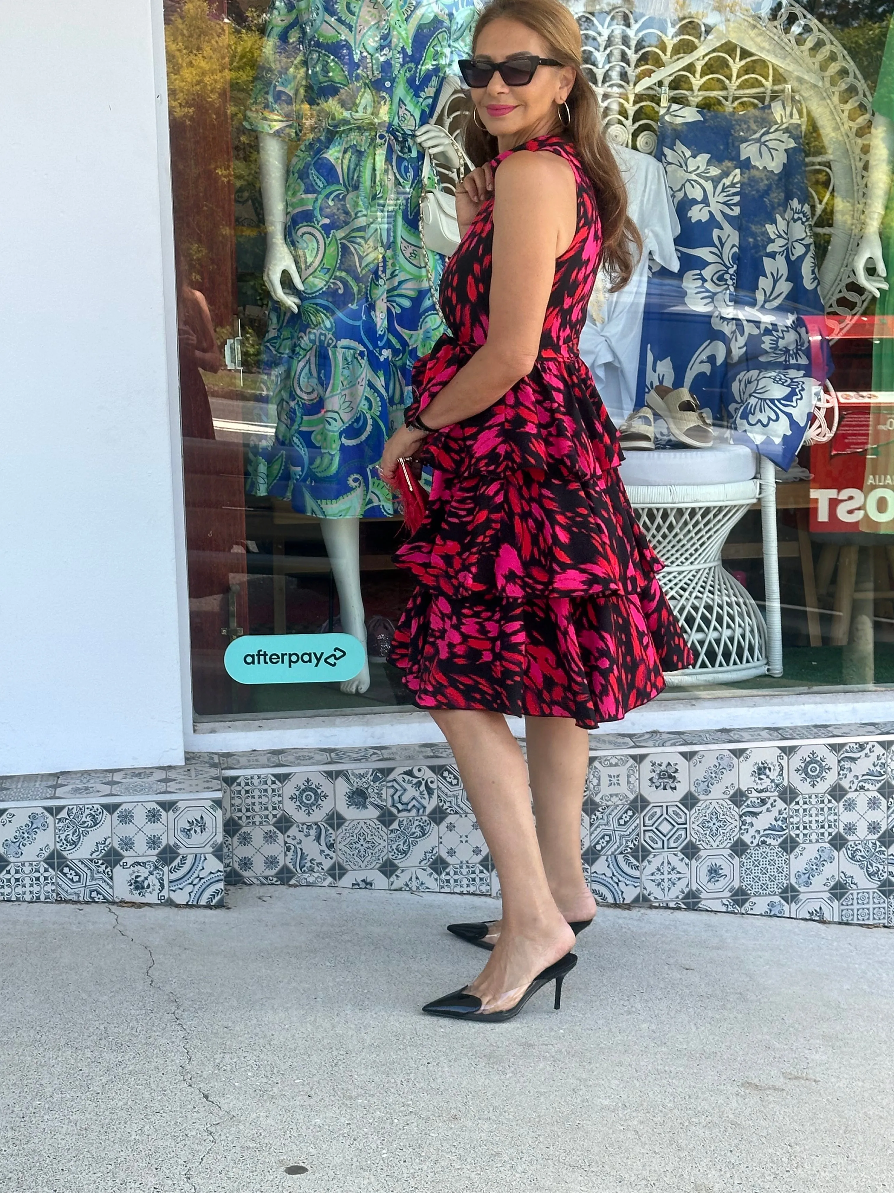 Malinda Pink and Red Dress