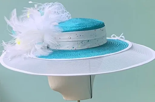 Margeaux Extended Brim in Teal