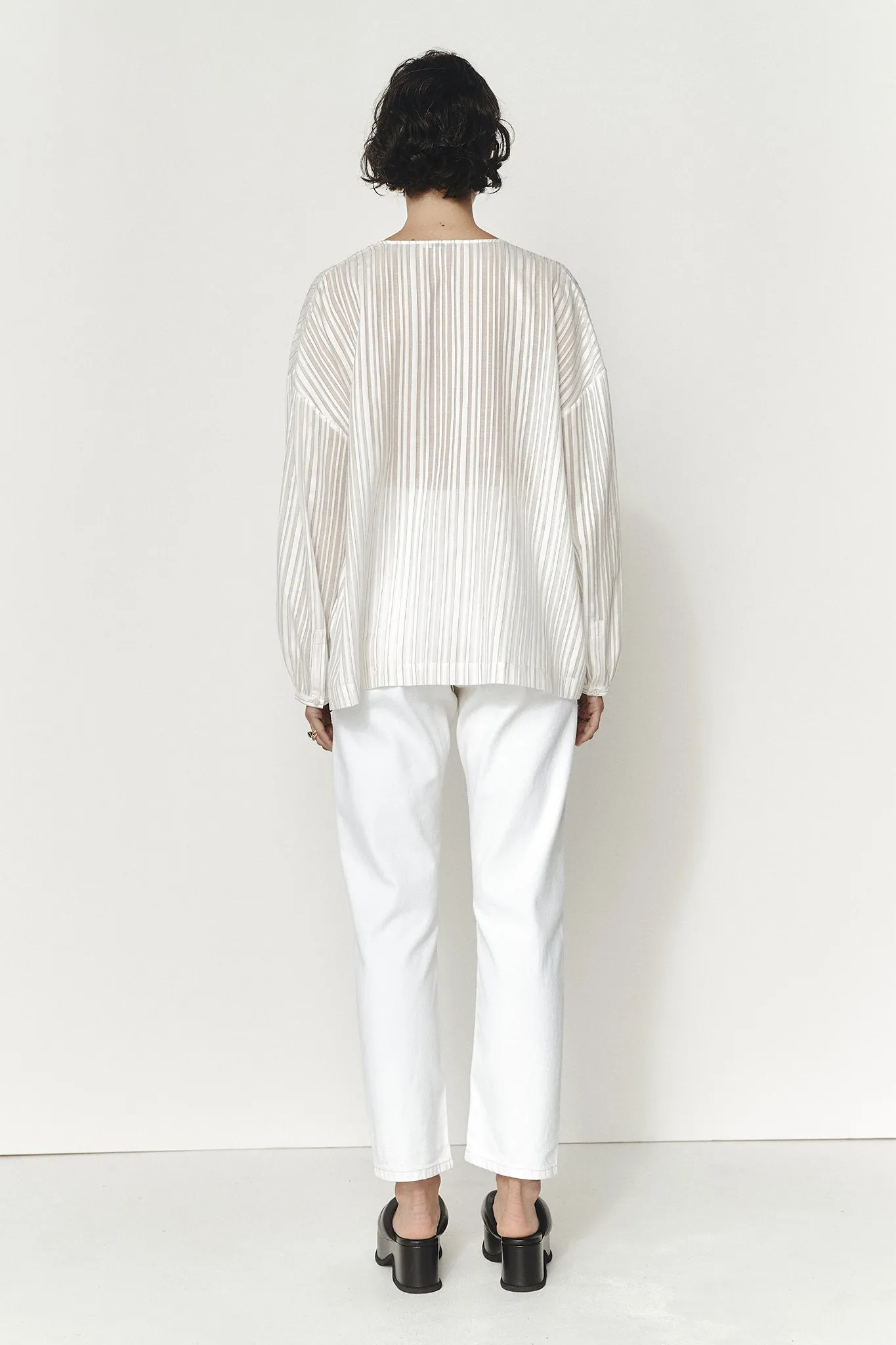 Margot Shirt - Opal Stripe