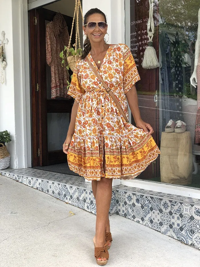Marigold Dress - Floral