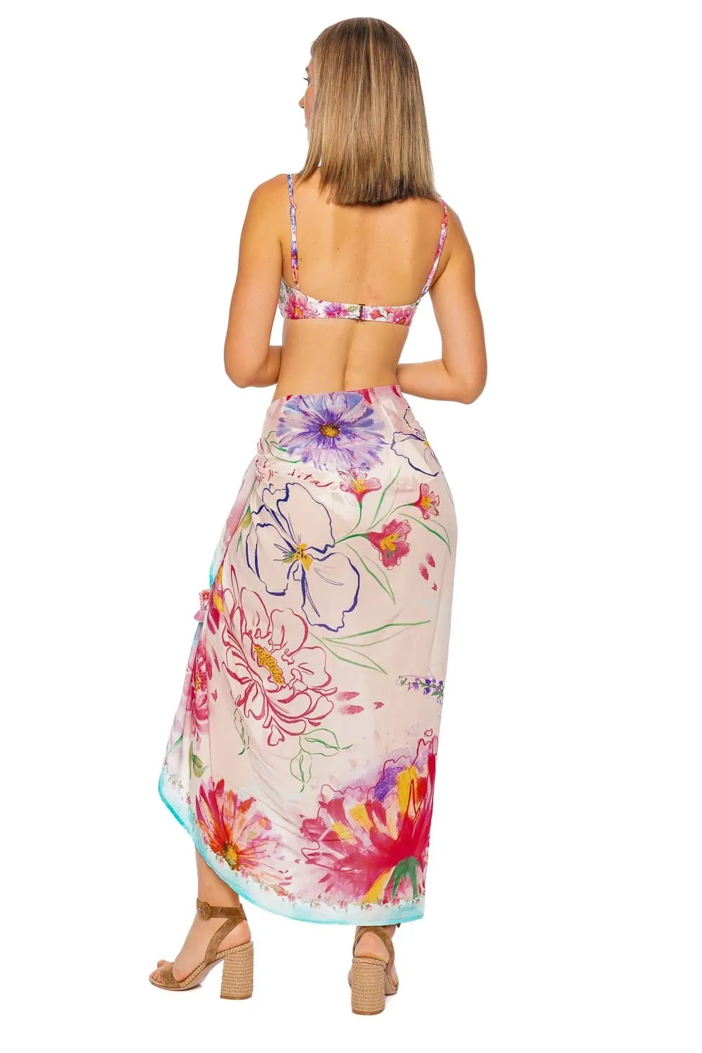Marine Chroma Pareo Cover Up