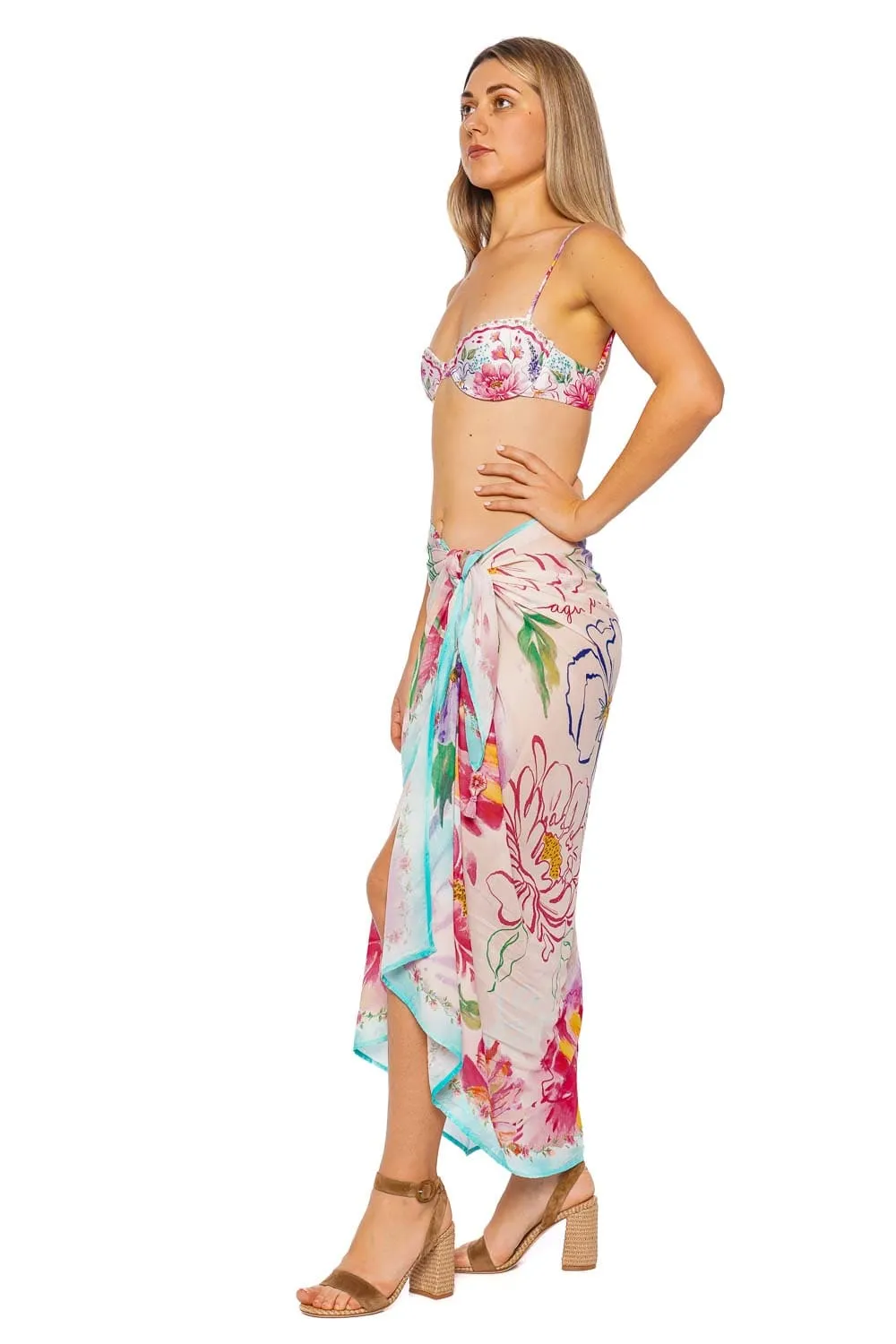 Marine Chroma Pareo Cover Up