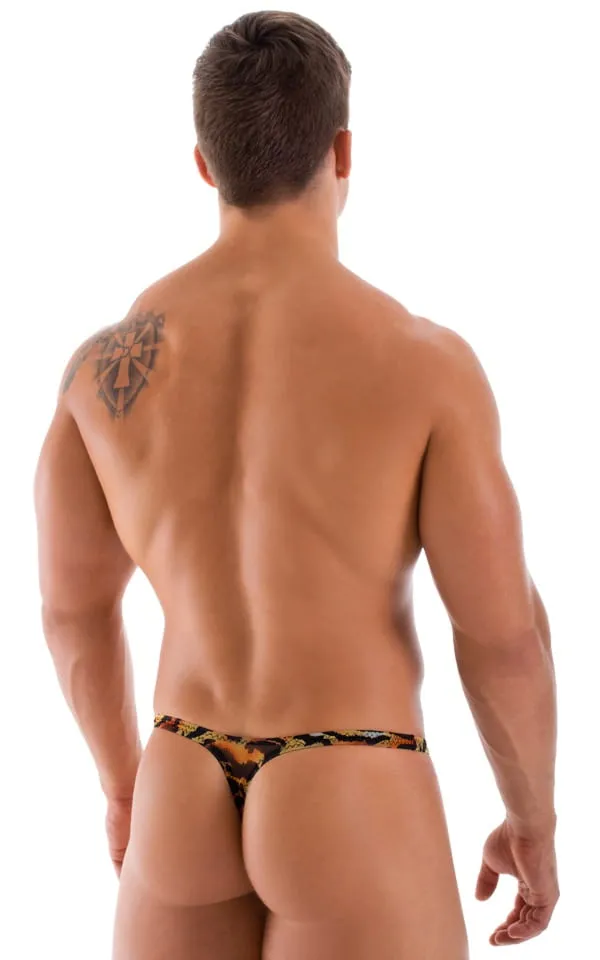Mens Micro Pouch Swimsuit Thong - Mesh