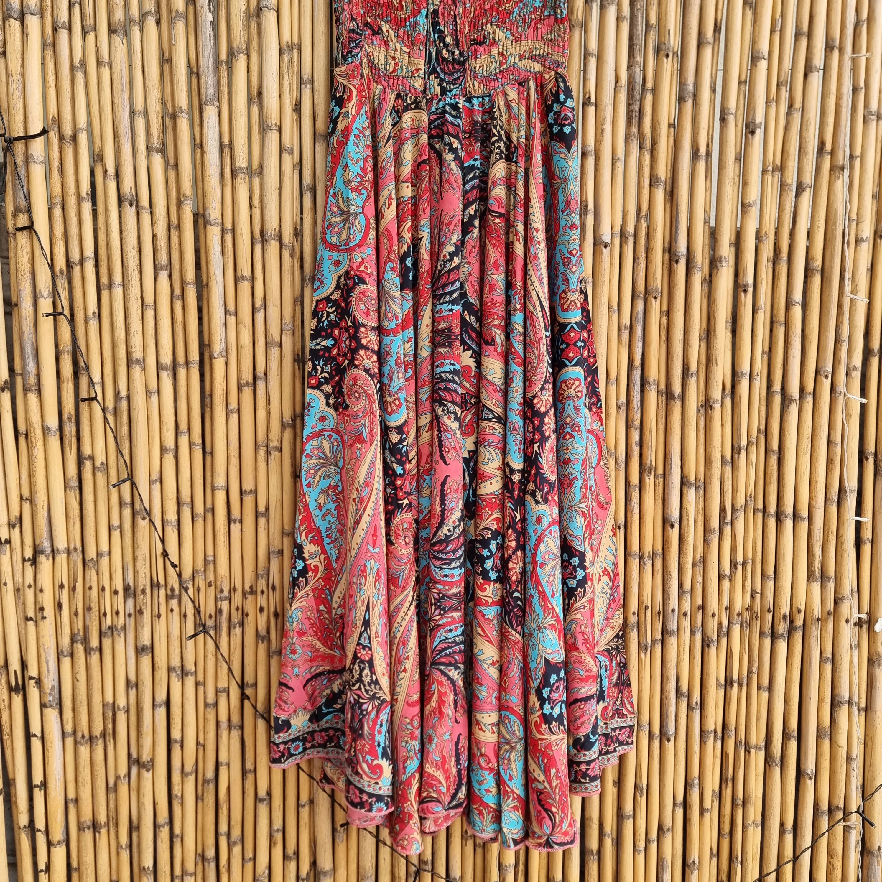 Midnight Orchid Silk Umbrella Pants