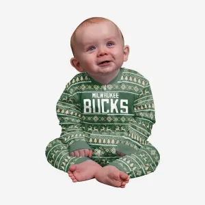 Milwaukee Bucks Infant Family Holiday Pajamas