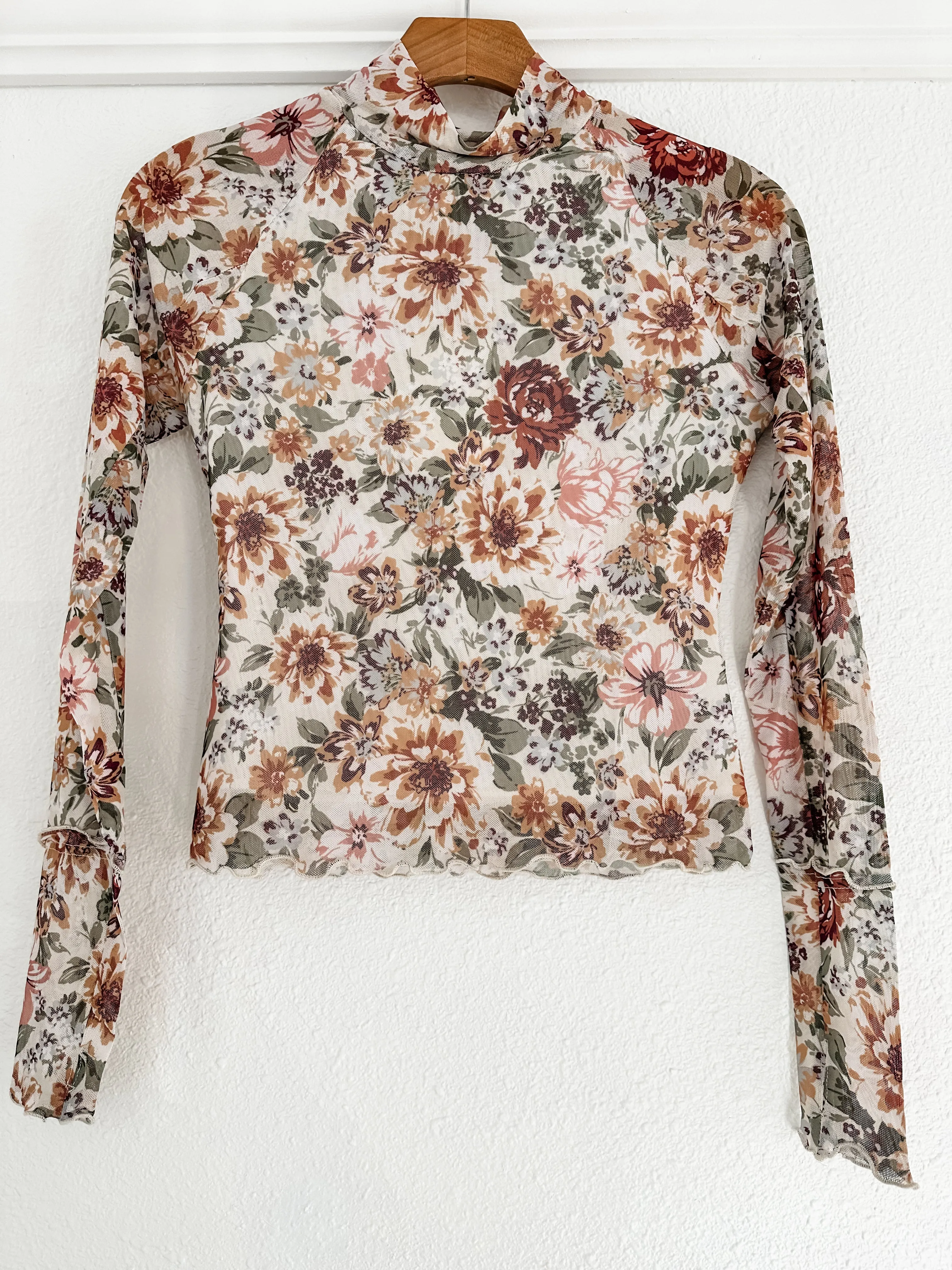 More Florals Mesh Long Sleeve