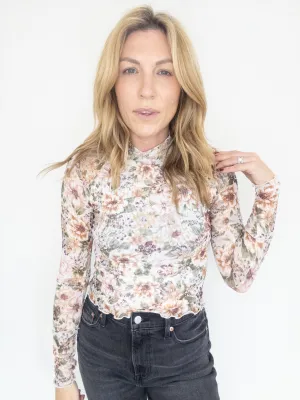 More Florals Mesh Long Sleeve