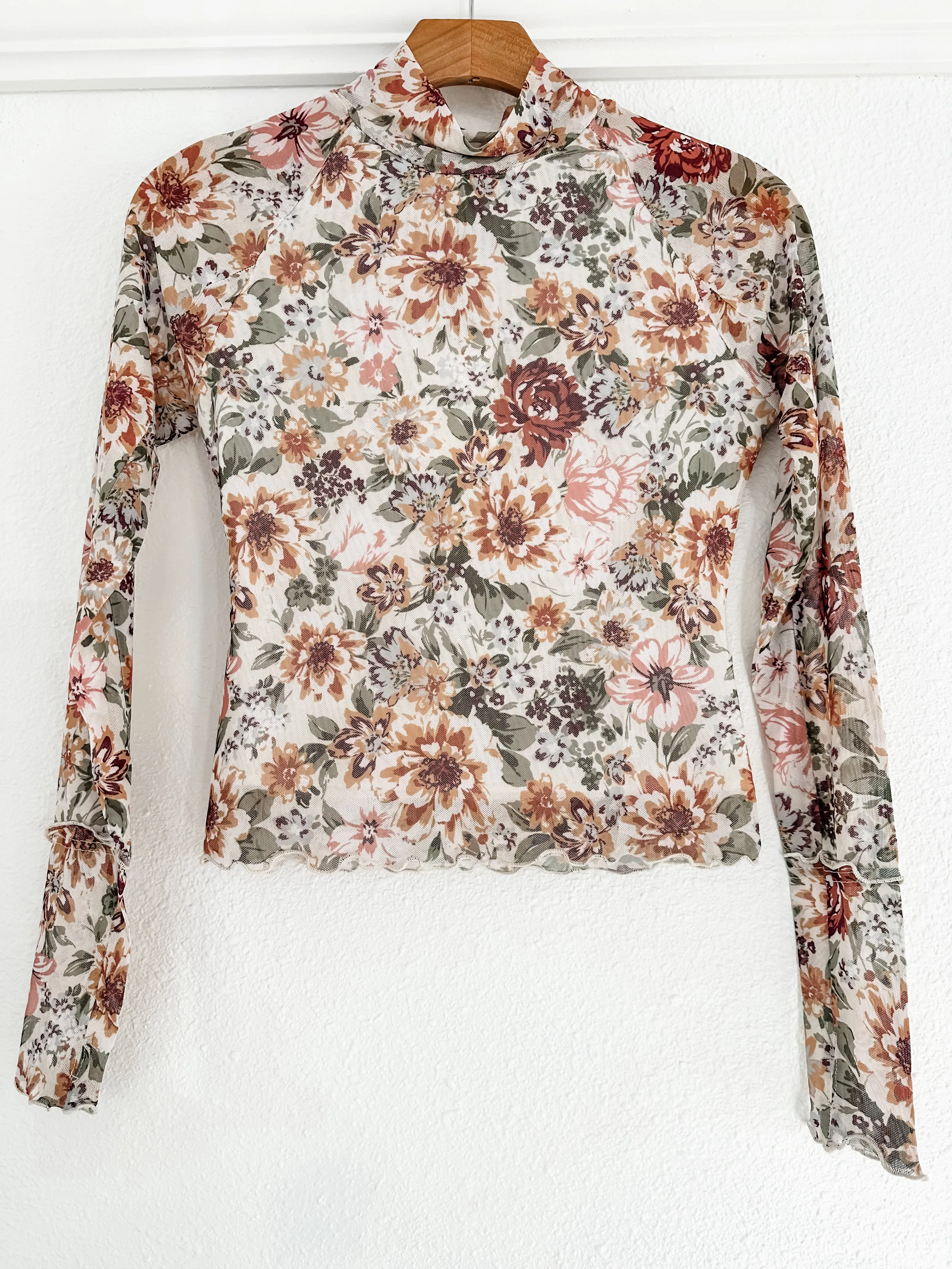 More Florals Mesh Long Sleeve