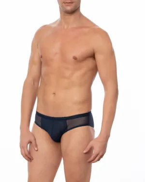 Navy JASPER - Sheer Mesh Bikini Brief