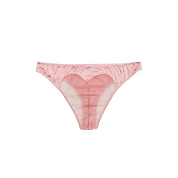 NEW FLEUR DU MAL let's make love cheeky brief in pink lady