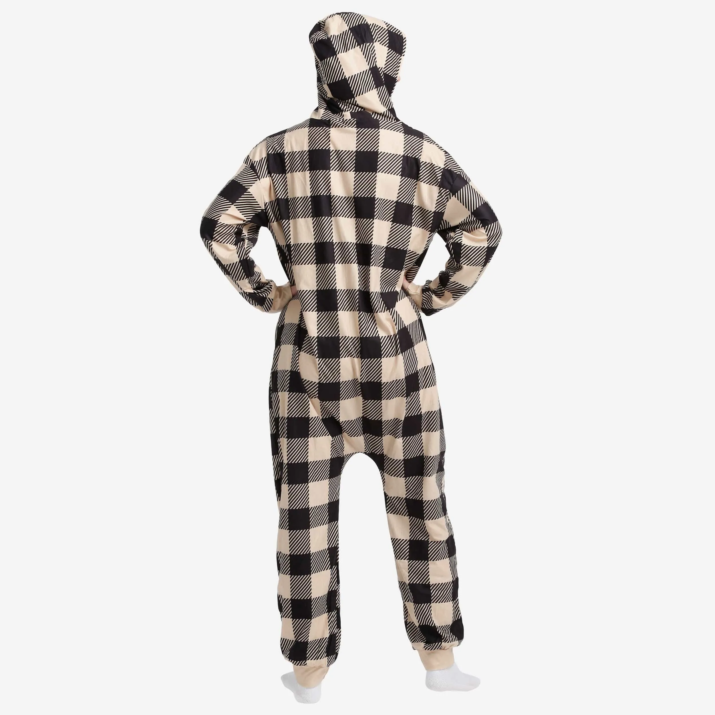 New Orleans Saints Plaid One Piece Pajamas