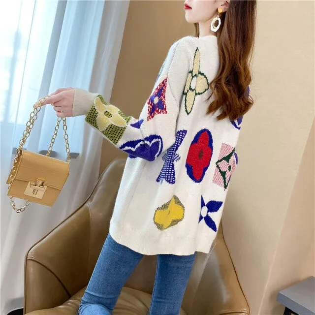 New women clothing drape printed skirt