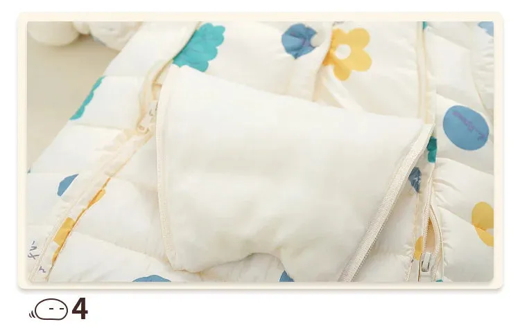Newborn Baby Jumpsuit Hooded Plus Velvet