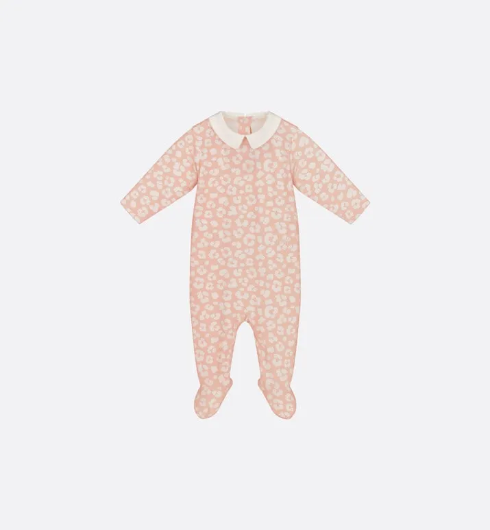 Newborn Gift Set • Pink Cotton Jersey with Pale Pink Leopard Print