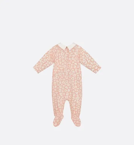 Newborn Gift Set • Pink Cotton Jersey with Pale Pink Leopard Print