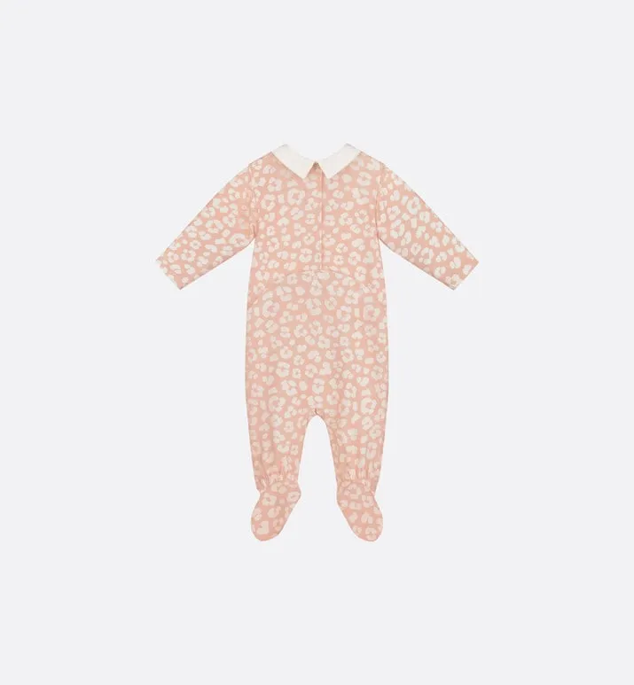 Newborn Gift Set • Pink Cotton Jersey with Pale Pink Leopard Print
