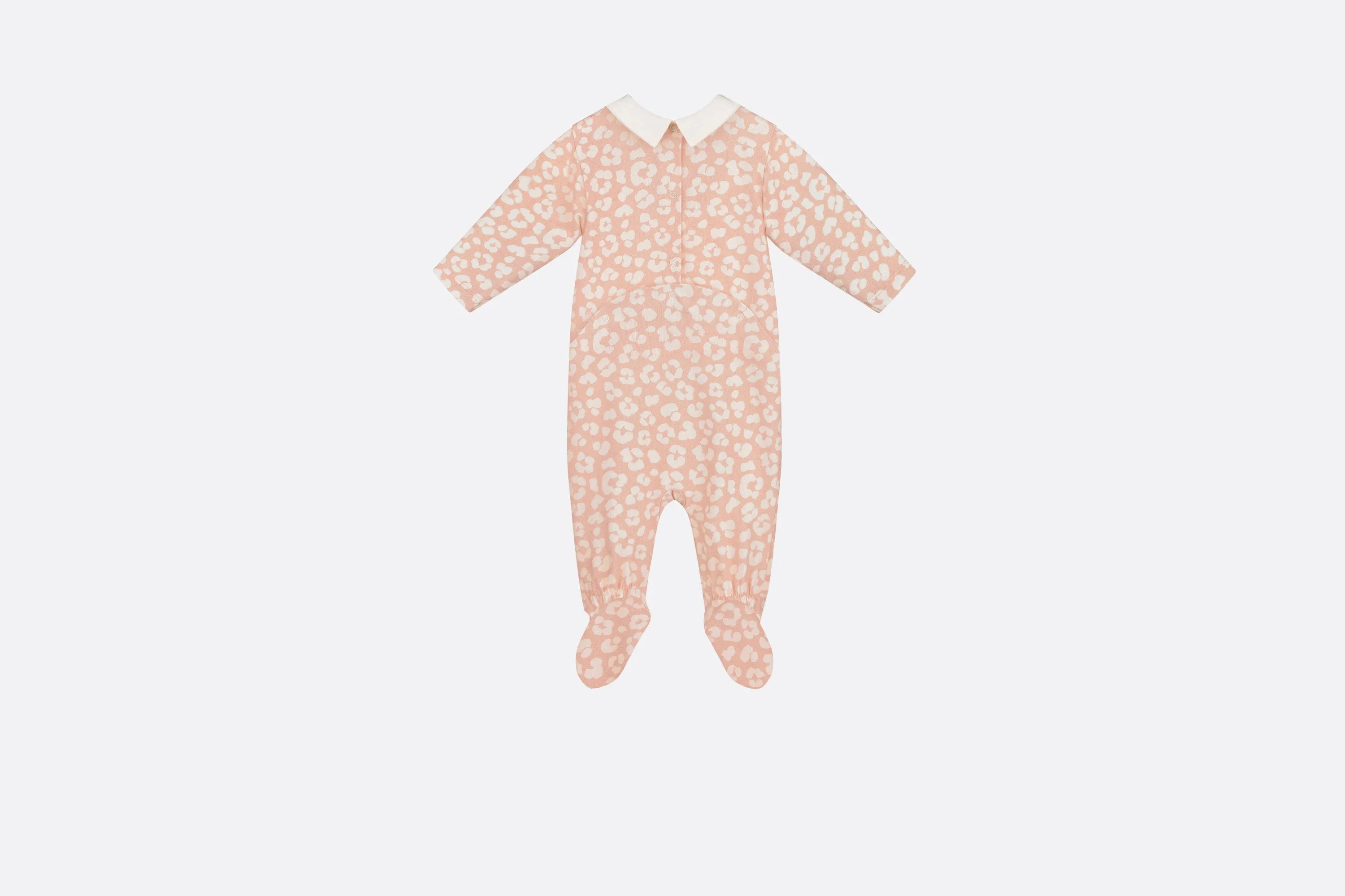 Newborn Gift Set • Pink Cotton Jersey with Pale Pink Leopard Print