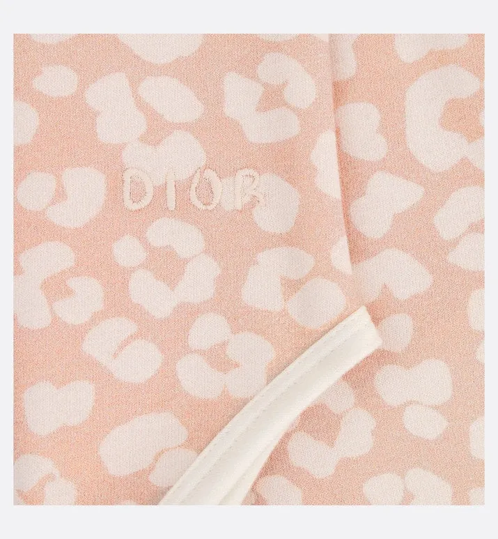 Newborn Gift Set • Pink Cotton Jersey with Pale Pink Leopard Print