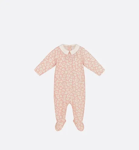 Newborn Gift Set • Pink Cotton Jersey with Pale Pink Leopard Print