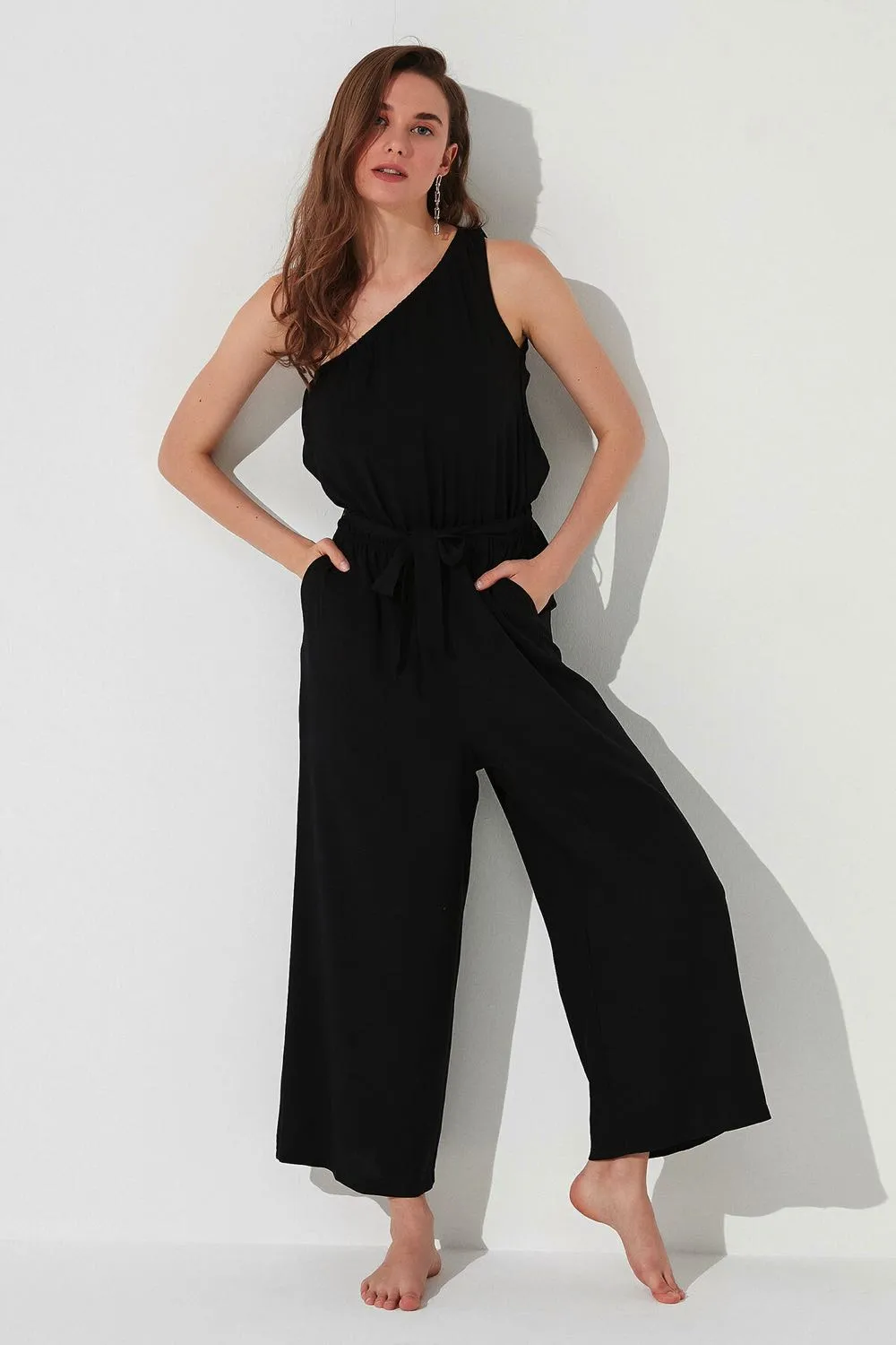 Nia One Shoulder Overalls