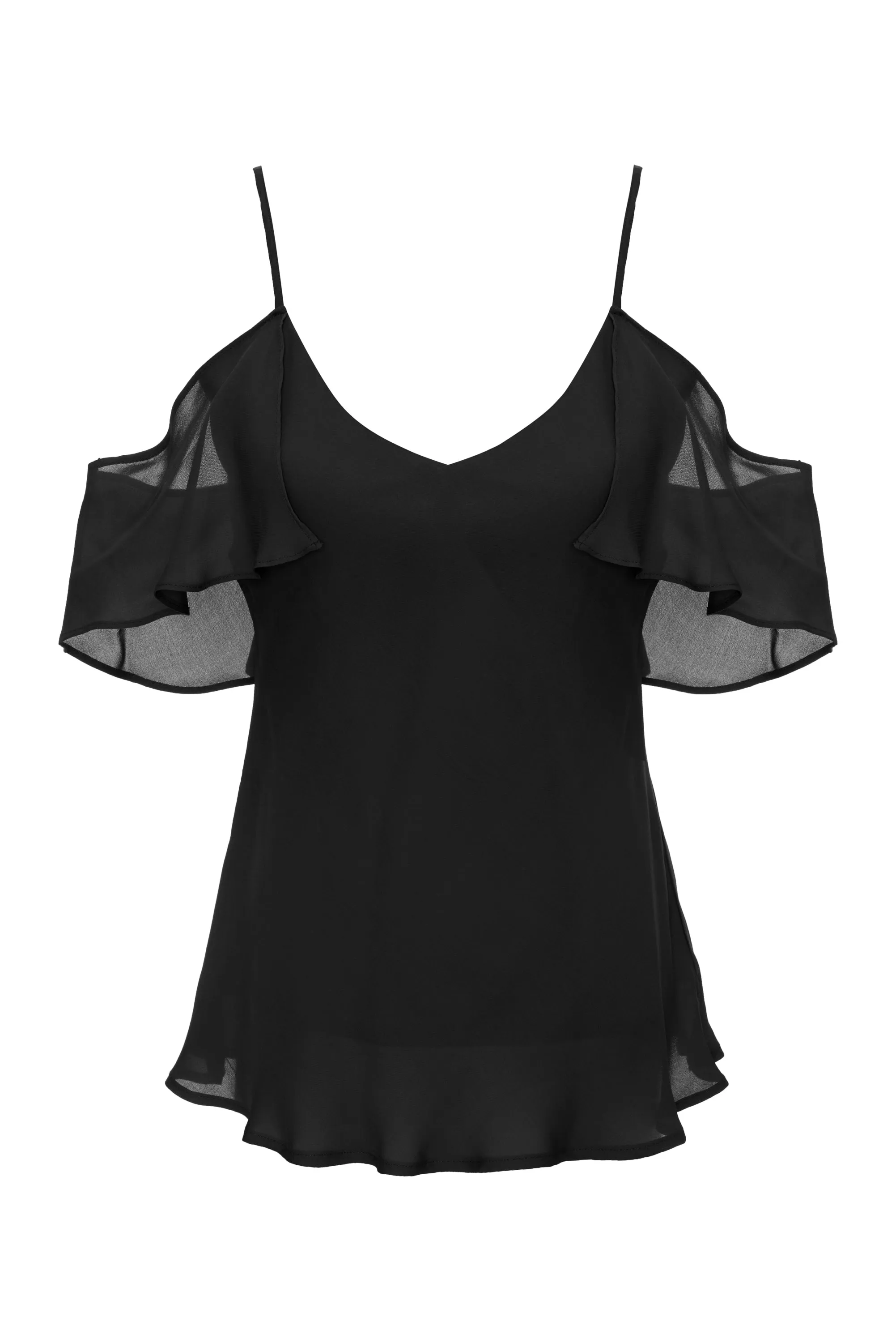 Now 60% OFF - London Sheer Cami Black