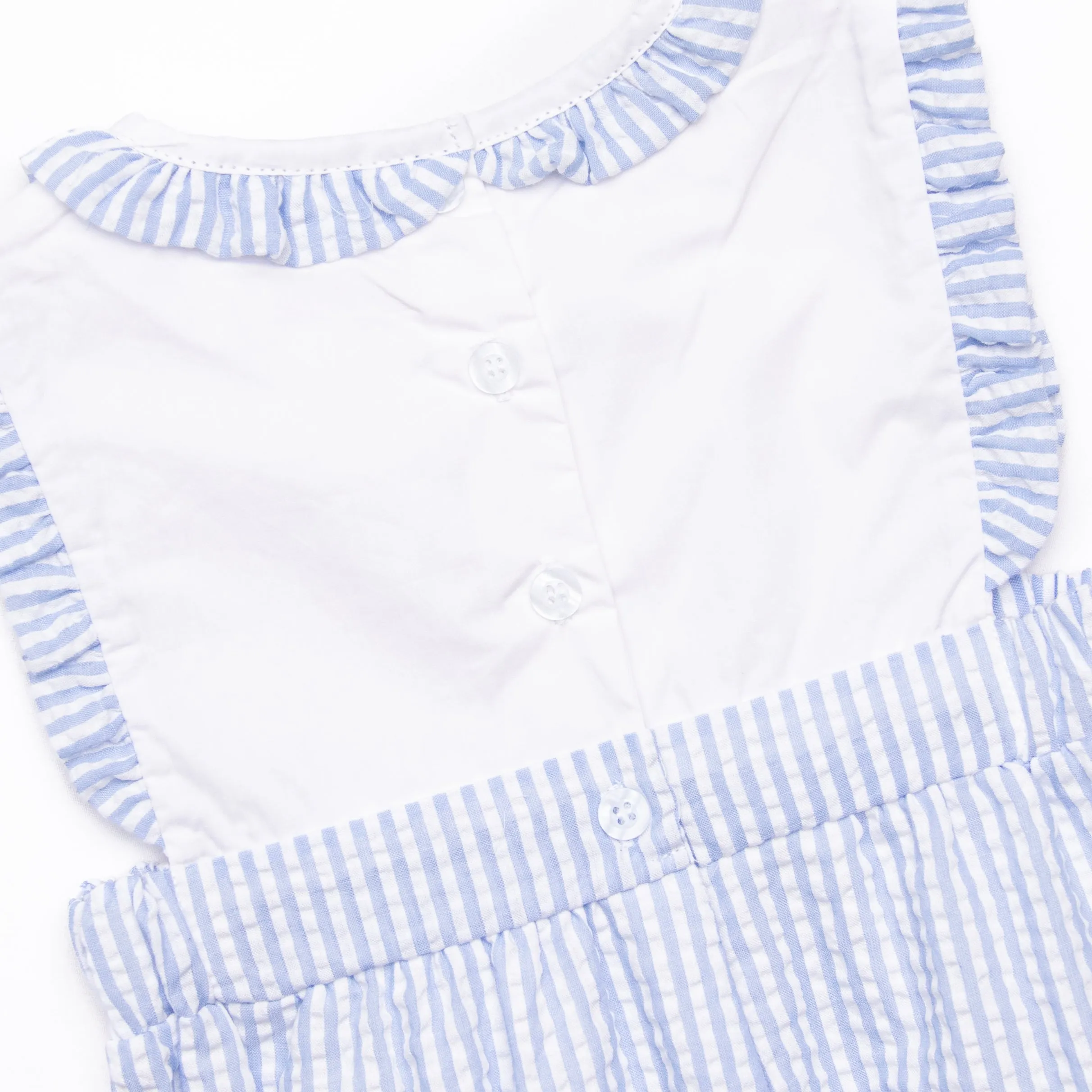 Ocean Blue Applique Dress, Blue