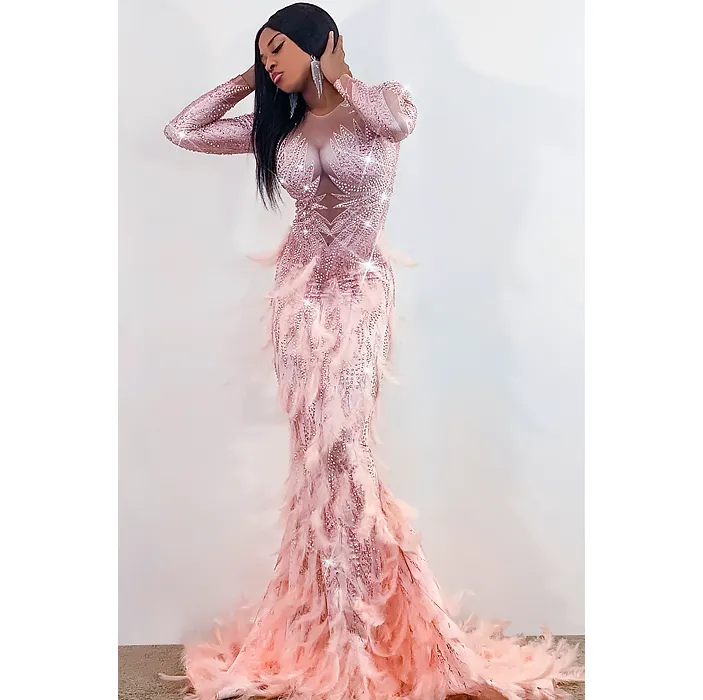 Ocstrade Luxury Long Sleeve Maxi Dress