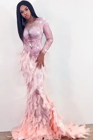 Ocstrade Luxury Long Sleeve Maxi Dress