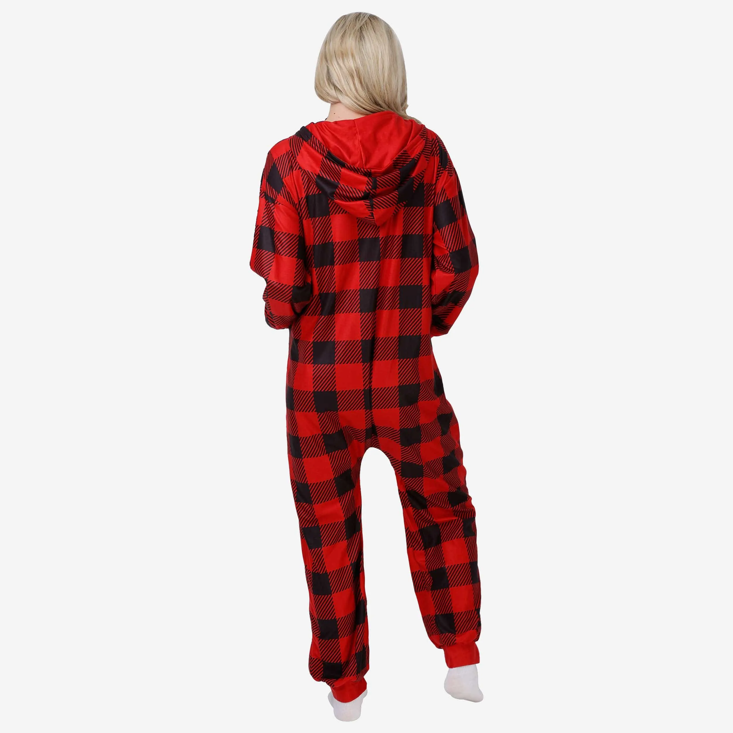 Ohio State Buckeyes Plaid One Piece Pajamas