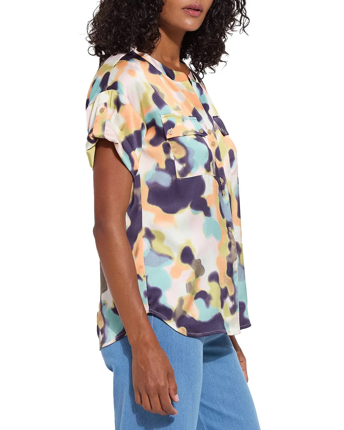 Olena Drop-Shoulder Blouse