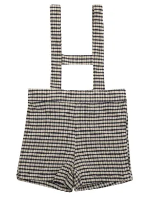 Overalls - Navy Gingham